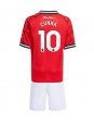 Manchester United Matheus Cunha #10 Replika Hemmakläder Barn 2025-26 Kortärmad (+ byxor)